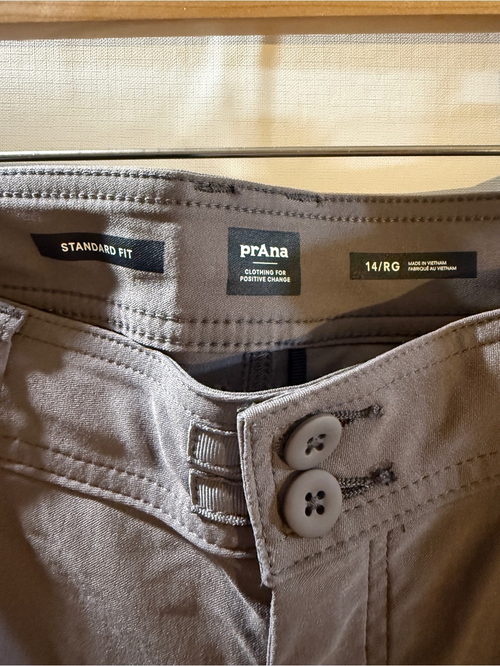 prAna Halle Pant II Women’s 14 RG Moonrock Hiking Travel Stretch Pants NWT - Picture 4 of 9